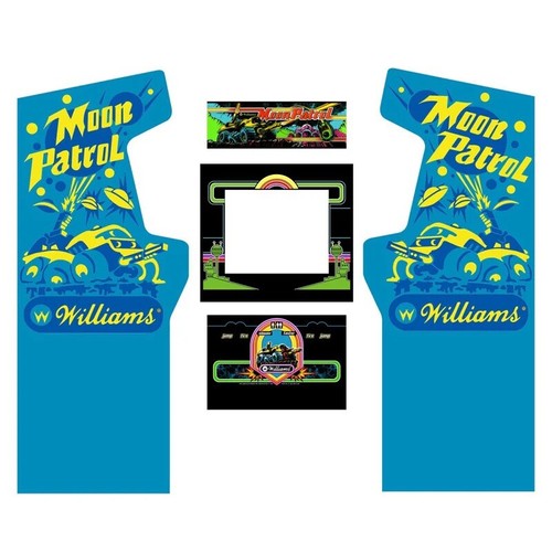 Moon patrol arcade side - moon,