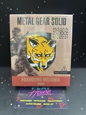 FOXHOUND INSEGNA STEMMA METAL GEAR SOLID LIMITED NUOVO FANATTIK METALLO KONAMI