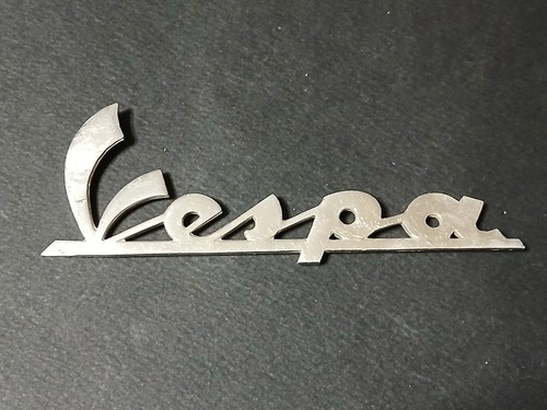 Vespa scritta insegna vintage - insegna,