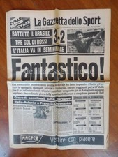 GAZZETTA DELLO SPORT CALCIO 1982 ITALIA BRASILE MONDIALI Spagna giornale nr 135