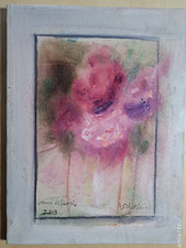 Paola Silvestrini Cappelli / VASO DI FIORI - Olio-Tecnica mista su tela 2013