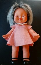 Rara Bambola Fiba Piccole Dimensioni Simpatica Sorridente Vintage Non Giocata 