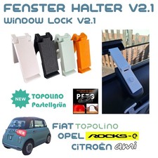 Supporto finestrino V2.1 per Fiat Topolino, Opel Rocks-e, Citroën Ami Window Lock