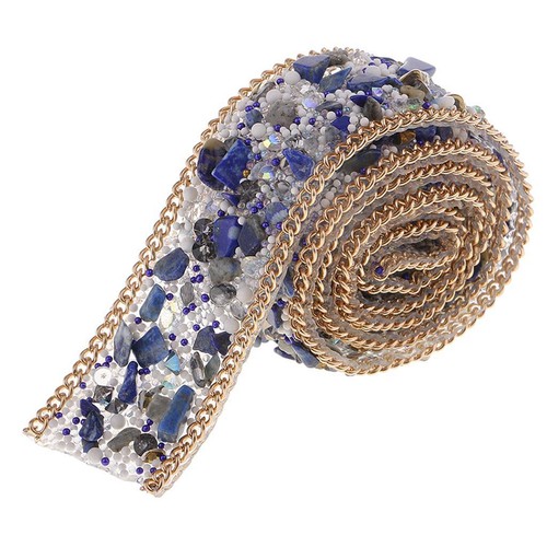 Ferro perline strass catena - ferro,