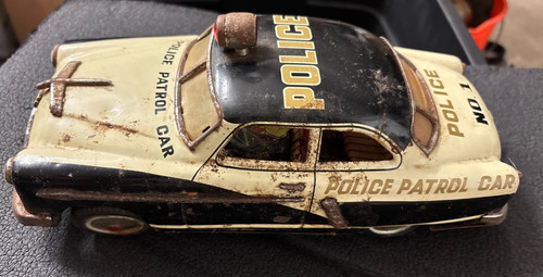 Giocattolo latta auto polizia