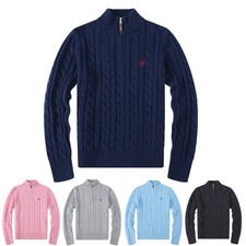 Maglione Uomo Collo Tondo Zip