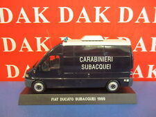 Die cast 1/43 Modellino Furgone Carabinieri Fiat Ducato 2 Serie Subacquei 1999