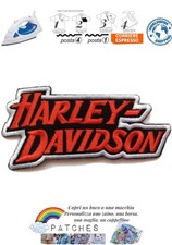 patch Harley-Davidson bikers toppa termoadesiva iron on badge motor cycle orange