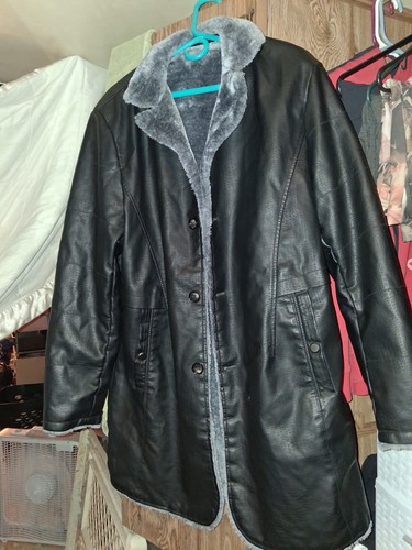 Giacca pelle nera uomo - in,