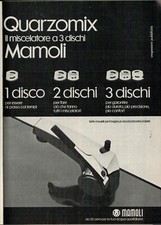 PUBBLICITA' ORIGINALE VINTAGE ANNI 80 - QUARZOMIX MISCELATORE MAMOLI