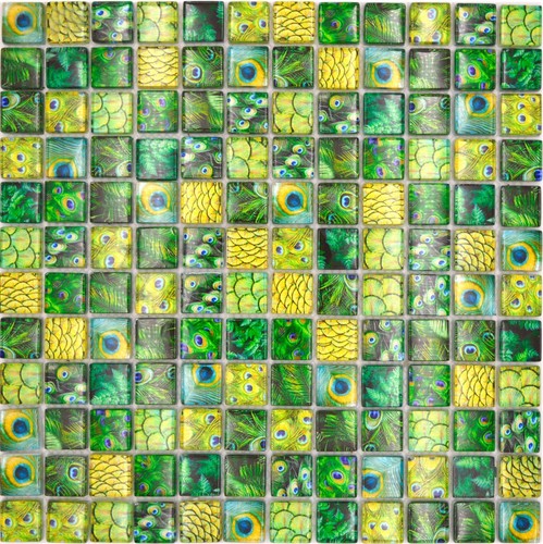 Mosaico piastrelle verde - mosaico,