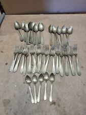Lotto di 47 posate in ALPACCA Vintage 