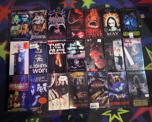 Horror vhs lot late - 21,