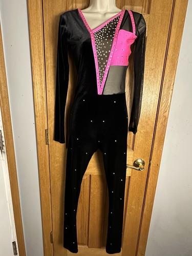 Costume danza unitard strass