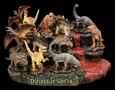 XXL Dinosauri Display Set - Dinosaur World Con 36 Statue - Collezione Vulkan