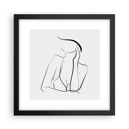 Poster 30x30cm donna linee - donna,