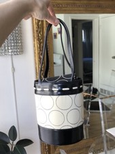 Borsa In Pelle E Tessuto