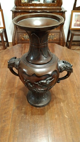 Vaso bronzo con - bronzo, manici