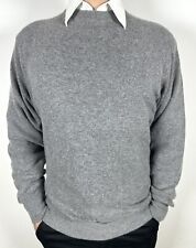 MALO Puro Cashmere Sweater uomo, maglione grigio invernale, pullover made Italy