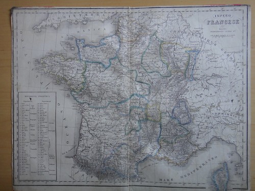 1870 circa carta geografica - 1870,