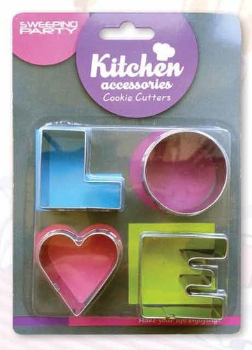 Stampi acciaio love torta - 4,