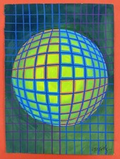 Victor Vasarely Disegno su