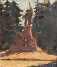 Rudolf Hafner, Innsbruck, monumento ad Andreas Hofer, 1926, olio, Tirolo