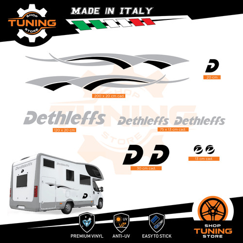 Kit adesivi camper dethleffs - camper,