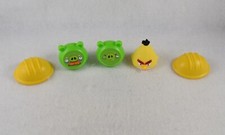 Angry Birds On Thin Ice Parts Pieces Lot of 5 Bird, Pigs & Helmets #ABI11