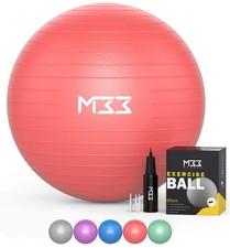 Palla Fitness Con Sistema anti Burst  Palla Pilates Yoga  Fitball 85cm rosso