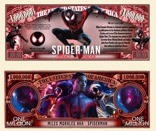 Spiderman miles morales billet - miles,
