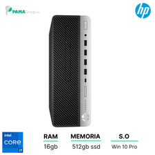 Hp 600 G3 sff, Core i7-6700 3.20 ghz, ram 16GB, 512gb ssd, Win 10 pro, Ricond...