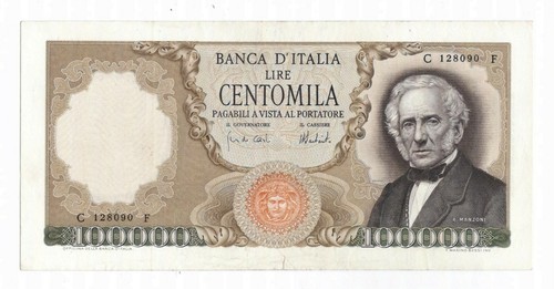 100000 lire manzoni c128090f - 100000,