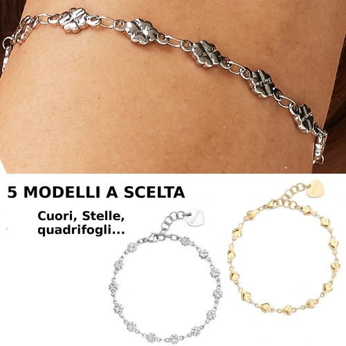 Bracciale donna sagapo acciaio - bracciale,