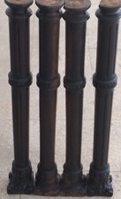 ANTICHE COLONNE EPOCA TARDO 800 PRIMI 900 INTARSIATE DI MOBILE DI 60 CM