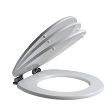 COPRIWATER UNIVERSALE SEDILE WC TAVOLETTA WC BAGNO IN MDF SOFT CLOSE BIANCO 4F