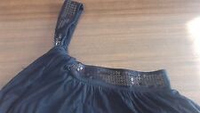 MOTIVI top canotta con paillettes nero S sottogiacca elegante