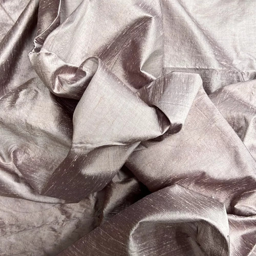Shantung seta cangiante bianco