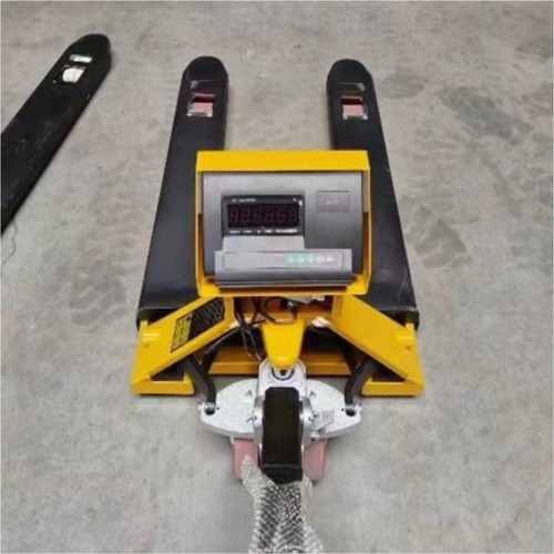 Transpallet manuale giallo con