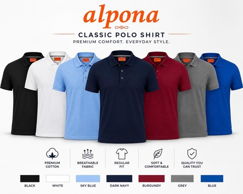 Polo uomo manica corta cotone