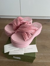 Sandali Gucci 100% originali rosa sandali scarpe aperte taglia EU 37