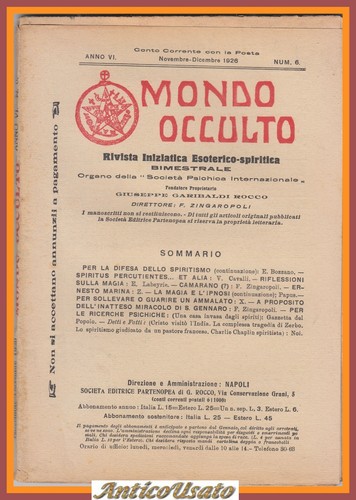 Mondo occulto rivista - mondo,
