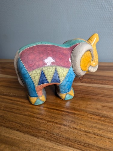 Elefante ceramica raku - ceramica,