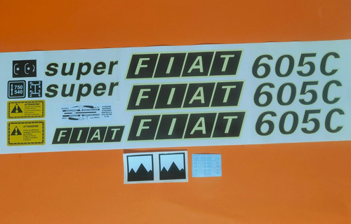 Kit adesivi decalcomanie fiat - adesivi,