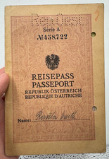Antico passaporto Austria