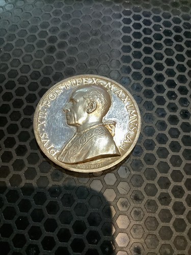 Medaglia argento papa pio - medaglia,
