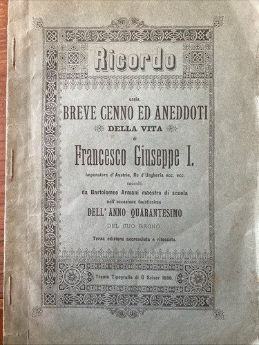 Breve cenno aneddoti della - cenno,