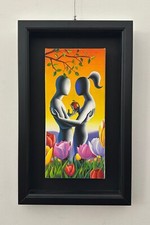 MARK KOSTABI - Eden's Twiligth, opera unica olio su tela, con cornice