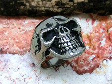 Teschio Anello IN Acciaio Inox