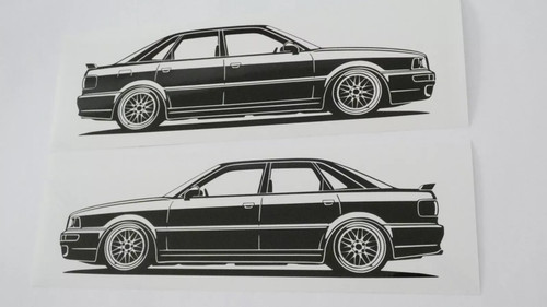 Adesivo audi rs2 - audi, berlina